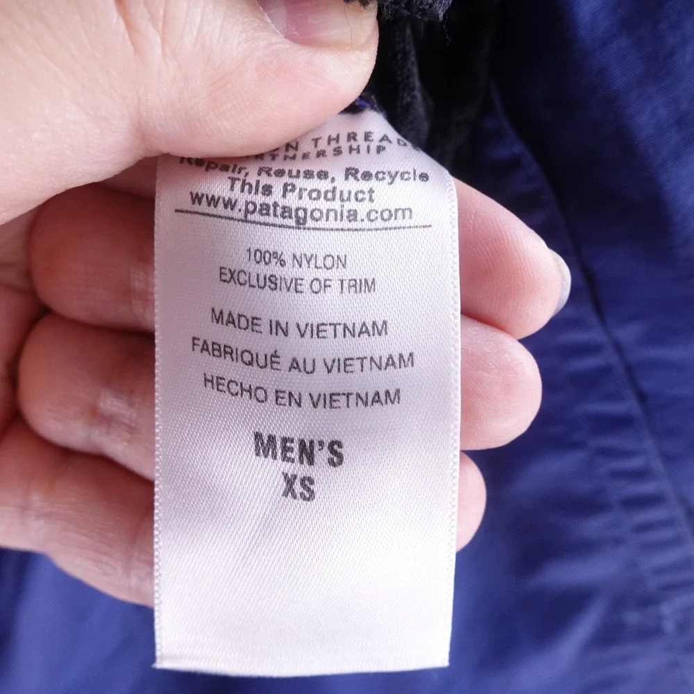 Patagonia Baggies Mens XS Blue 5 Inch Inseam Nylon Outdoor Casual Shorts